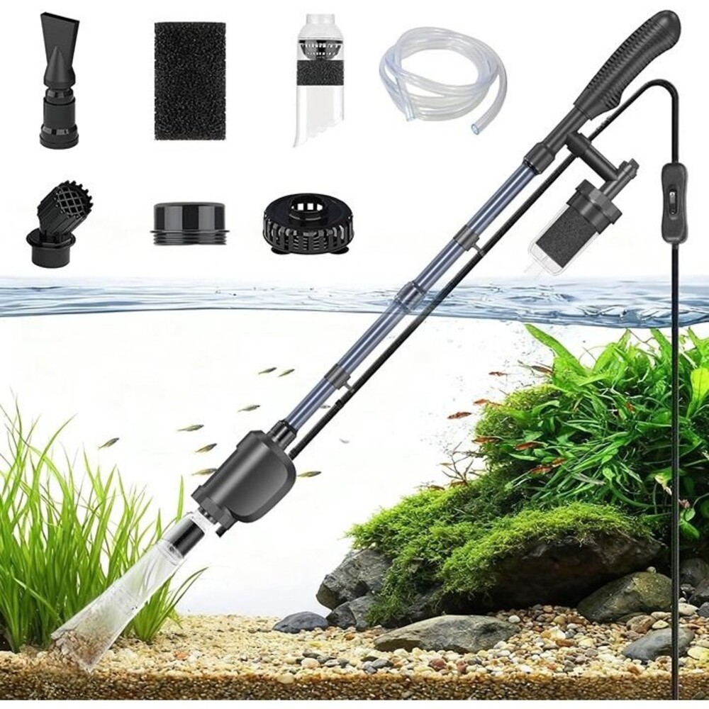 Electric Aquarium Gravel Cleaner with Strong Suction